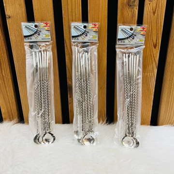 نی شربت قاشقی استیل